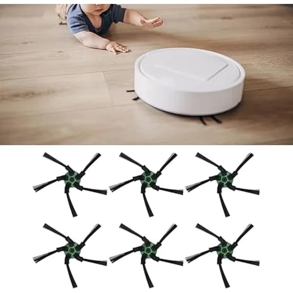 /EA/Sidebørster til robotstøvsuger - 4 stk, Sidebørste med høj effektivitet