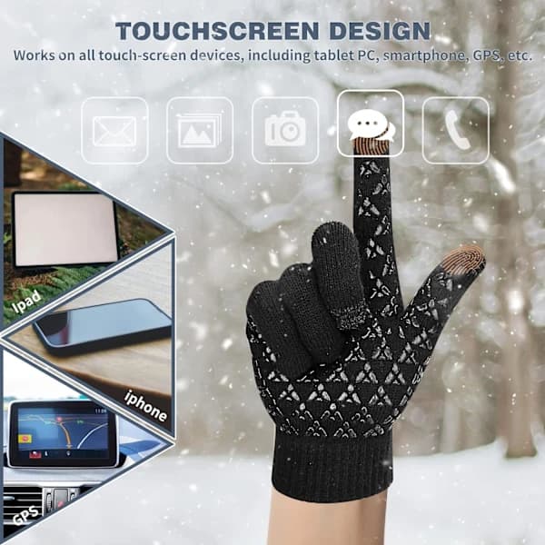 /EA/Termiske handsker til mænd og kvinder Vinter Touchscreen Handsker Anti-