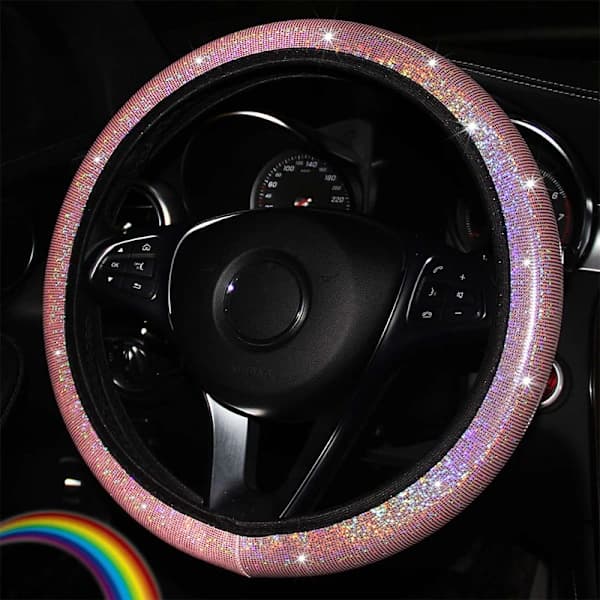 /EA/Pink Ratdæksel med Bilunderlag Bling Stretch S