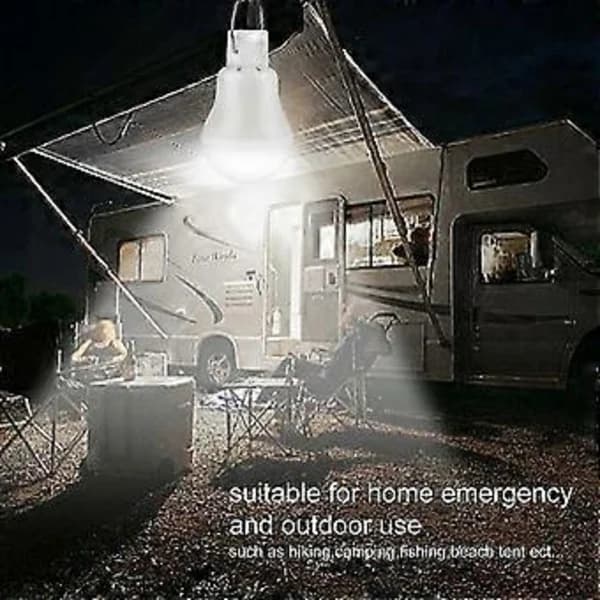/EA/ 2 Bærbare solcelle campinglamper, LED solcellelampe Solcelle nødlampe Havelanterne Solcellebelysning med krog Lampepanel til camping