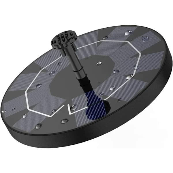 /EA/ Solar flydende springvandspumpe med 6 springvandsstile med solpaneler til havedamme