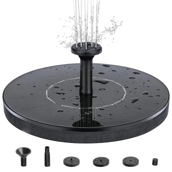 /EA/Solcellsfontän Solvattenpump Flytande Panel Trädgårdslampa
