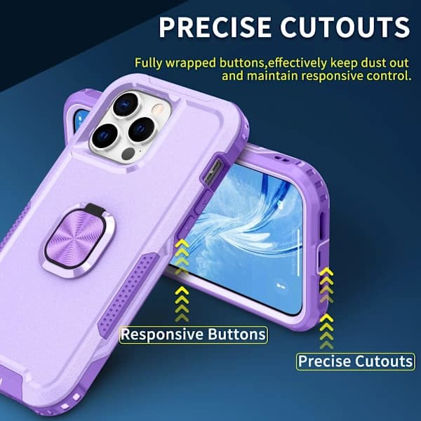 /EA/iPhone 14 Pro Max Etui Heavy Duty Fuld Krops Stødsikkert Støtteben