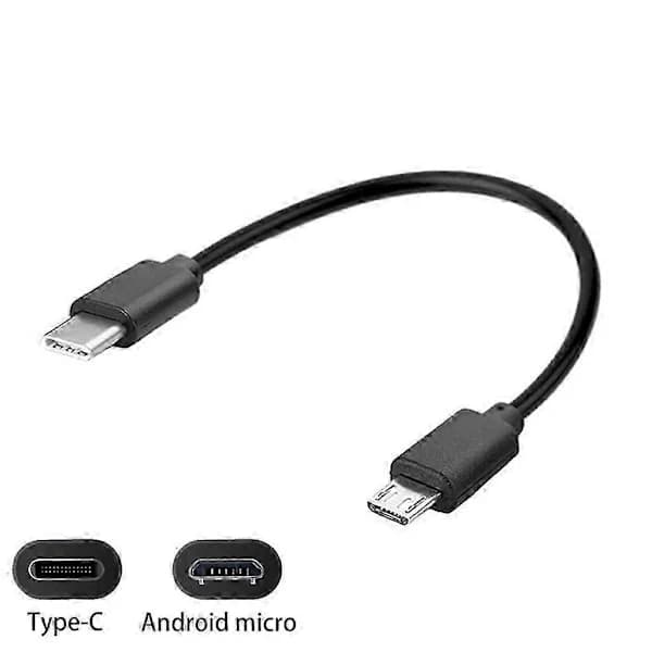 30/100 cm Universell Typ-C till Micro USB-kabel Längd Används för Alla Typ-C Portar