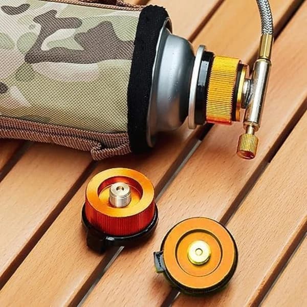/EA/Gasomformer, gaspatronadapter, gasadapterpatron, gasblusadapter, dyseadapter til campingblus til påskruelig butangaspatron