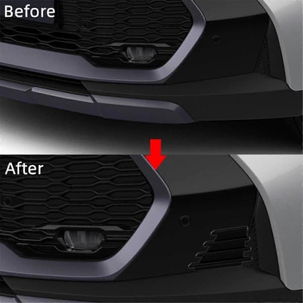 /EA/Bilspoiler Canards Front Bumper Lip Splitter för C- 2024 Europeisk Version Exteriörtillbehör