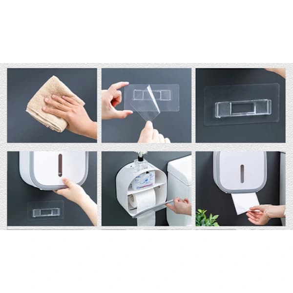 /EA/ Perforeret toiletpapirboks, til opbevaring af toiletpapir (jazzgrå)