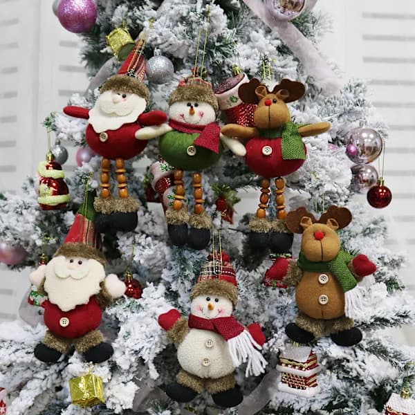 /EA/3 st A-stil juldekorationer gubbe snögubbe älg Ch