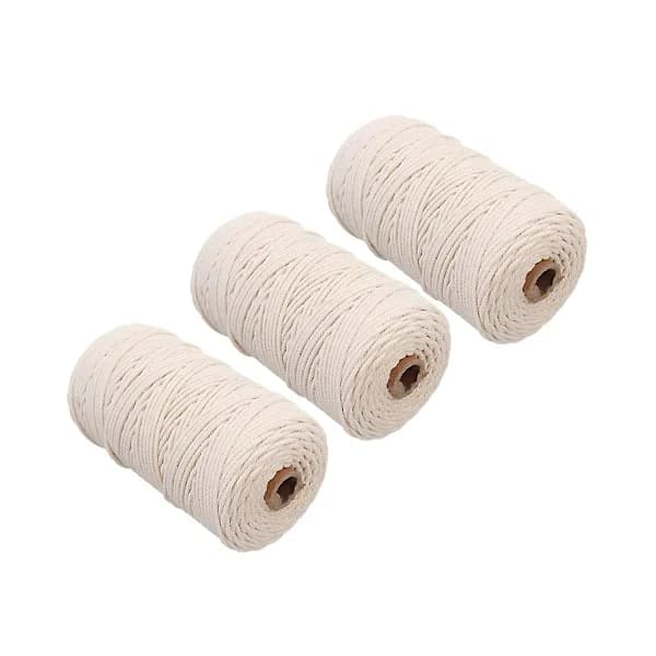 /EA/ 2 mm x 200 m Maamé Bomuldssnor til Vægtæppe Trepak