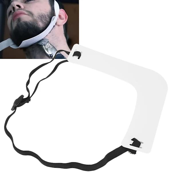 /EA/Skäggformningsverktyg i Plast för Män Mustasch Halslinje Trimningsguide Forma