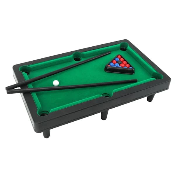 /EA/Mini billardbord interaktiv simulering Miniatur billard billardspil sæt til skrivebordsdekoration pynt