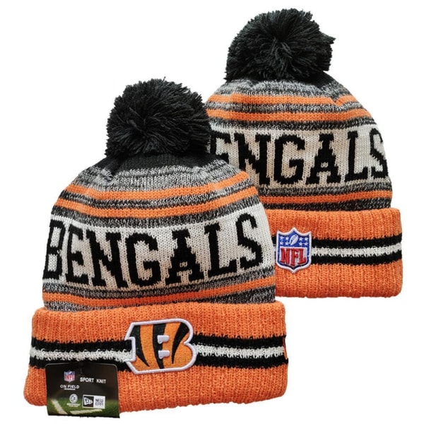 NFL Aldult Unisex American Football Sport Strik Beanie Hat Fleeceforet En størrelse passer til de fleste Cincinnati Bengals