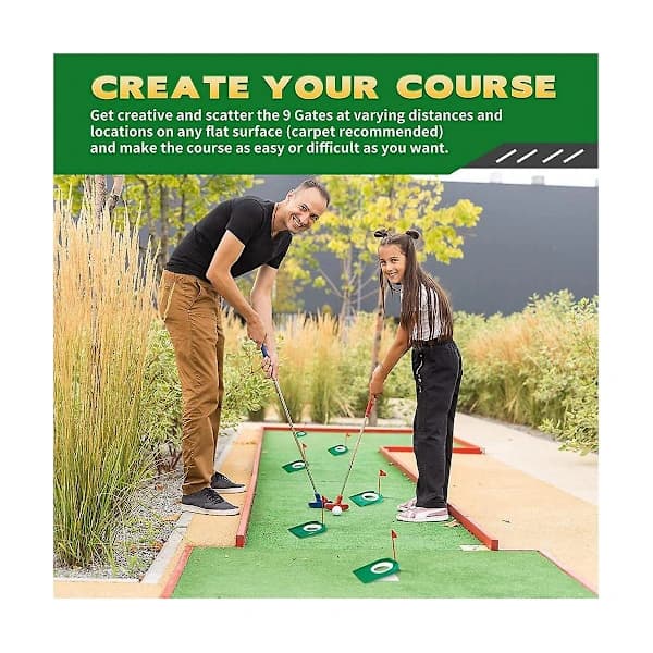 /EA/6 kpl Golf Green Putter Disc Golf Irrotettava Putter Disc Sisä- ja ulkokäyttöön Putter Trainer