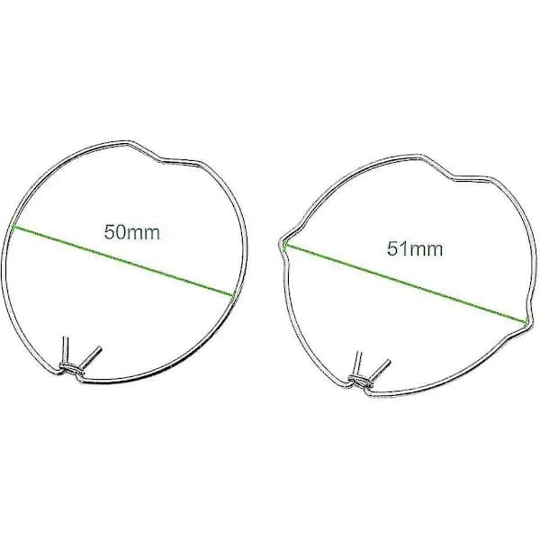 30-pack fjäderlåsringar för GU10 MR16, 50 mm diameter, för infällda spotlights, LED- och halogenlampor