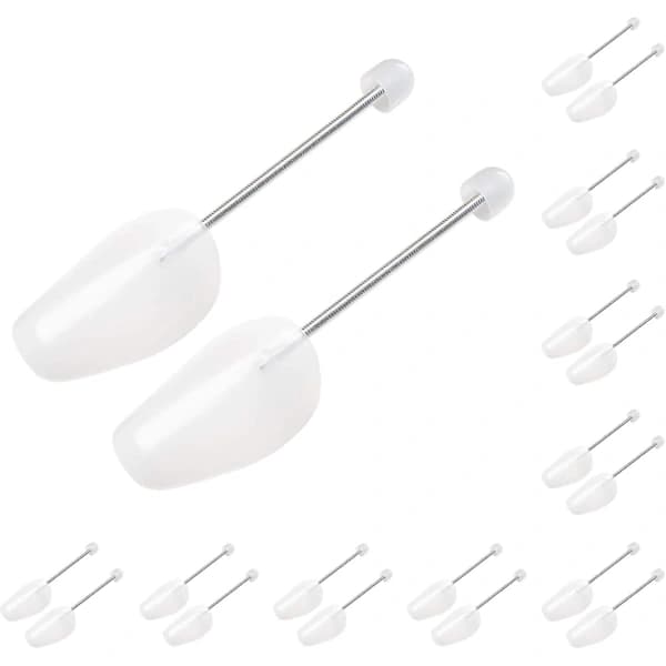 /EA/10 Par Plastskoträd Sträckare för Män (vit)