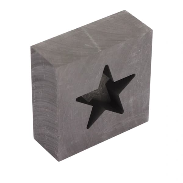 /EA/Grafittstøpeform Stjerneform Gull Sølv Smeltestøpeform for messing Kobber Aluminium Sink