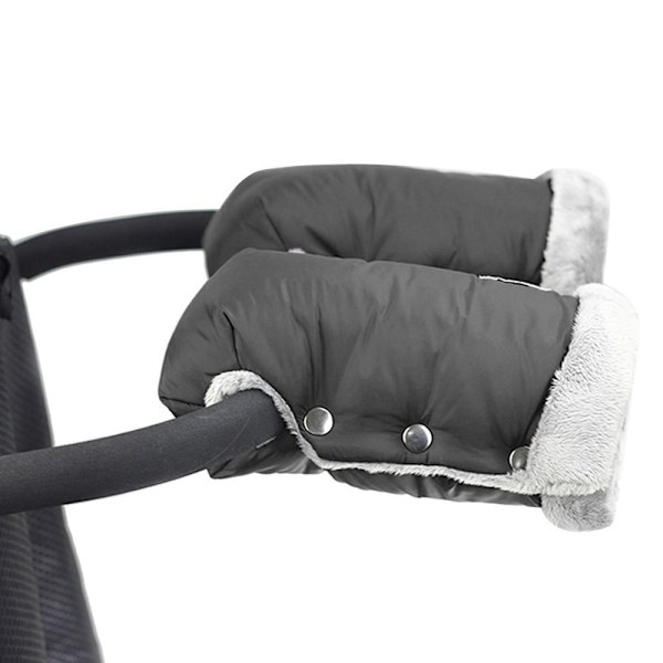 Skydd Vinter Barnvagnshandskar Babyvagn Vantar Handmuff Barnvagns Tillbehör Svart