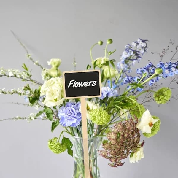 /EA/20 st 18,6 cm Träväxtmarkörer Utomhus Grönsaksträdgård Krittavla