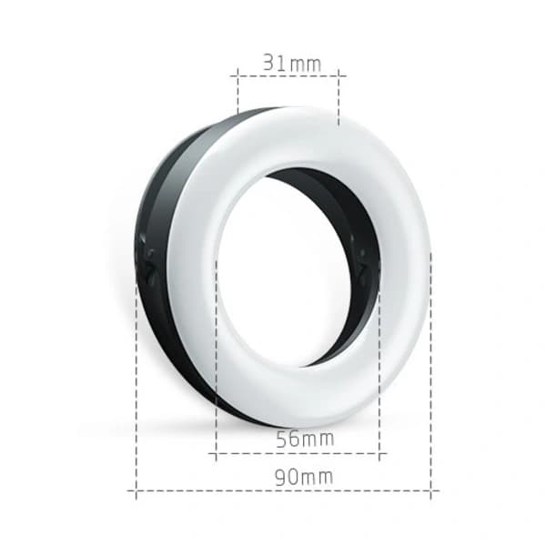/EA/Selfie Ringlampe til Telefon Genopladelig Mobiltelefon Ringlampe C