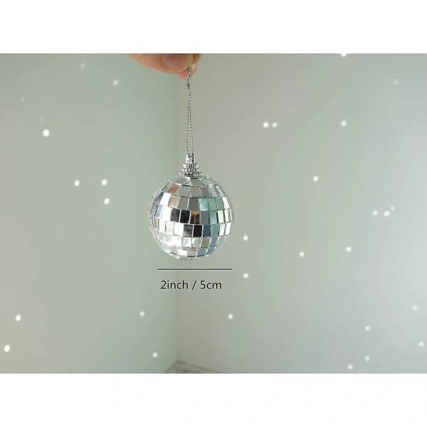 12 stk Diskokule Dekor Speilkule Ornament for Fest