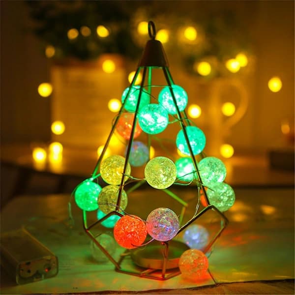/EA/10 LED farvede kuglelyskæder til julebryllupsfest