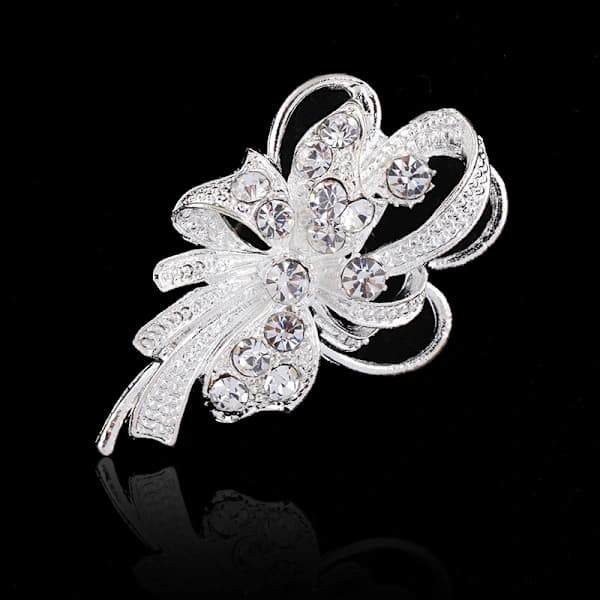 /EA/Mode Smycken Rhinestone Badge Kvinnor Brosch Kristaller Brosch Fl
