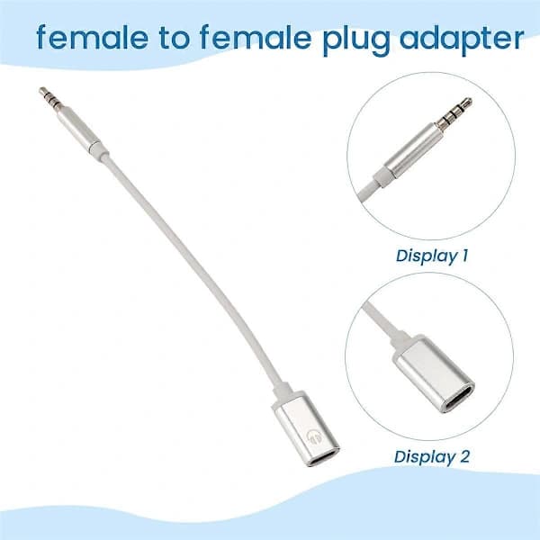 /EA/3,5 mm han til type C hun lydkabel, analog lydjack hovedtelefon lydadapter til MP3-afspilning