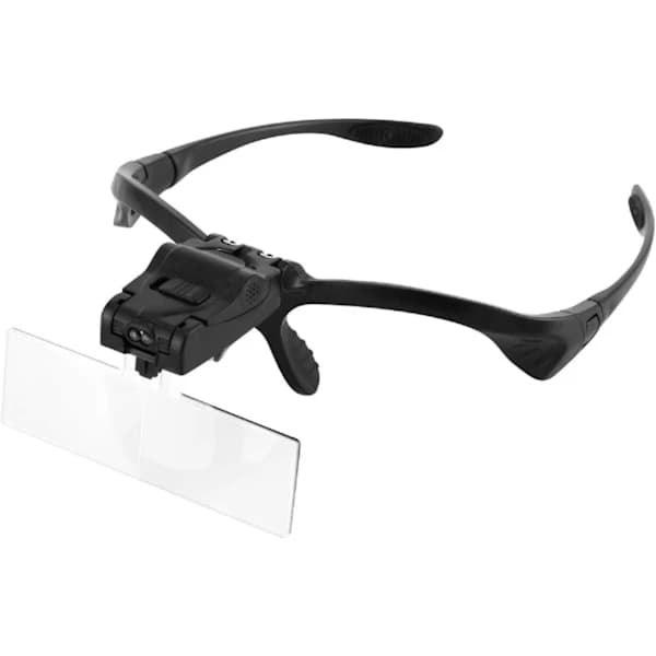/EA/ Hodebåndsforstørrelsesglass med LED-lys, Håndfri lesehode