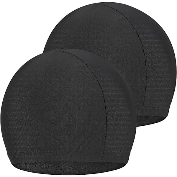 /EA/2 stk. badehette, barn voksen elastisk badehette myk polyester F
