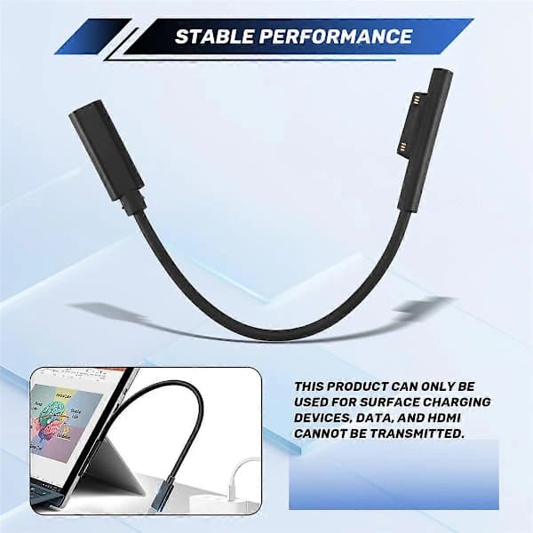 /EA/For SURFACE Connect til USB-C Opladerkabel Kompatibel til SURFACE Pro7 Go2 Pro6 5/4/3 Laptop1/2/3 &