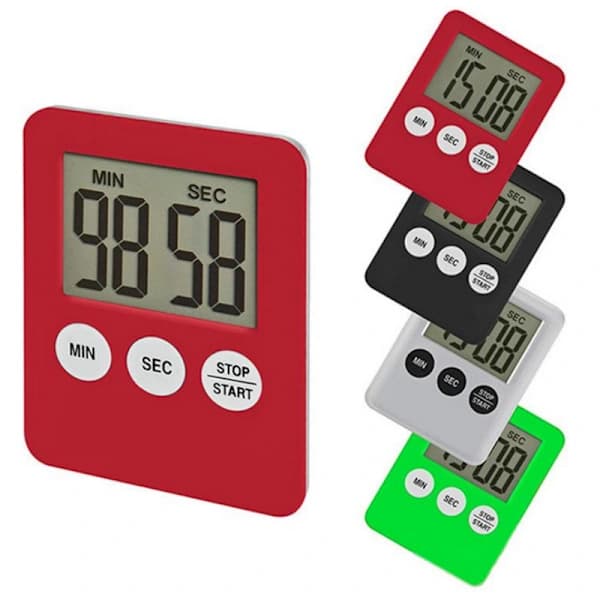 /EA/2 stycken elektronisk digital kökstimer LED nedräkning medic