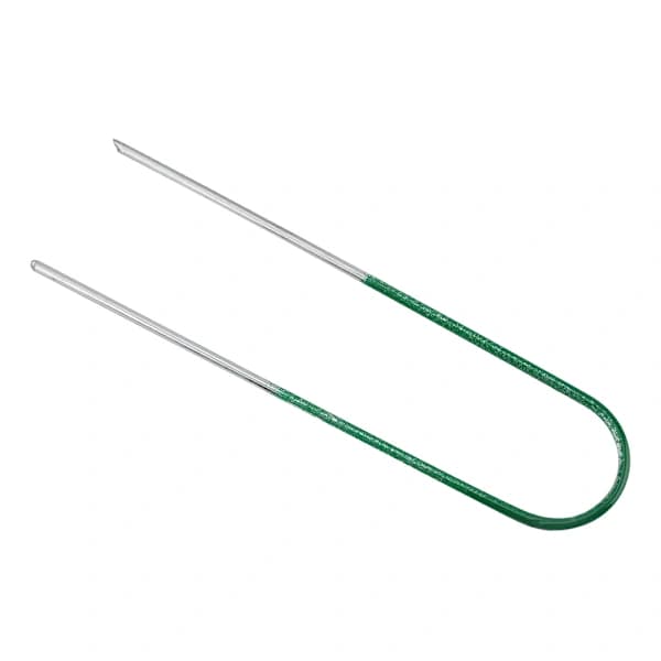 /EA/100 stk. kunstgress torv stål U-formede pinner ugresspinner for hagegjerde mark