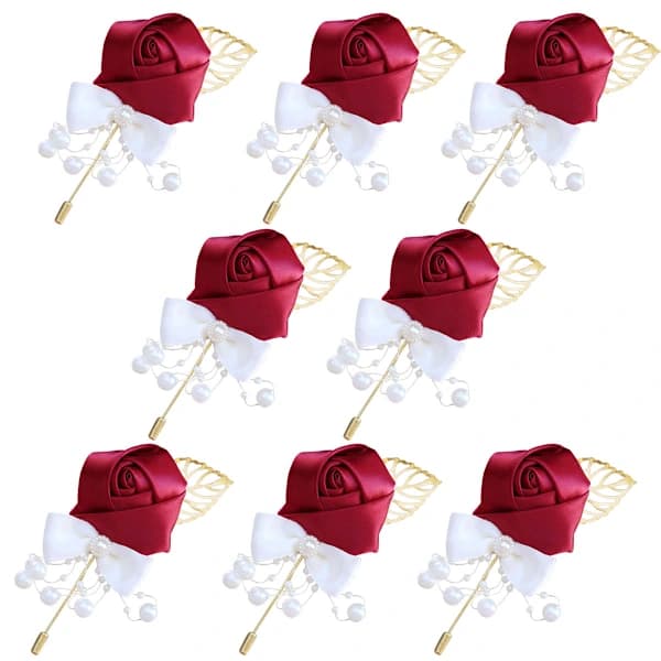 /EA/8 st bröllopsdekorationer flicka brudtärna corsage pro