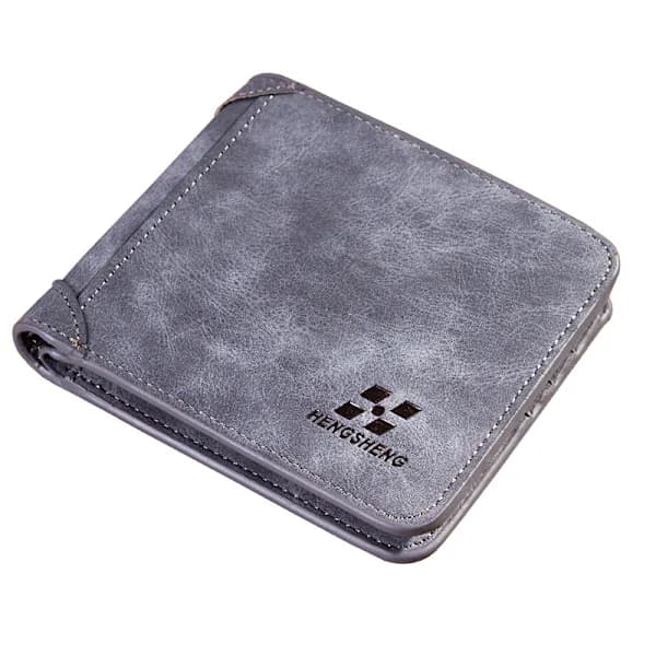 /EA/Vintage herrepung i foldbar kortstil - horisontal stil Blå
