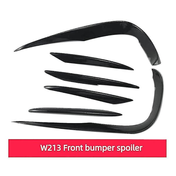 /EA/Frontspoiler Splitter Cover Tåkelys Grill Stripe For E Klasse W213 Sport E63 2016 2017