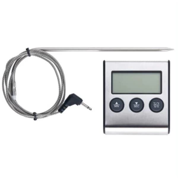/EA/BBQ-termometer - BBQ-termometer til kød og madlavningssondetermometer med timer til temperaturmåling