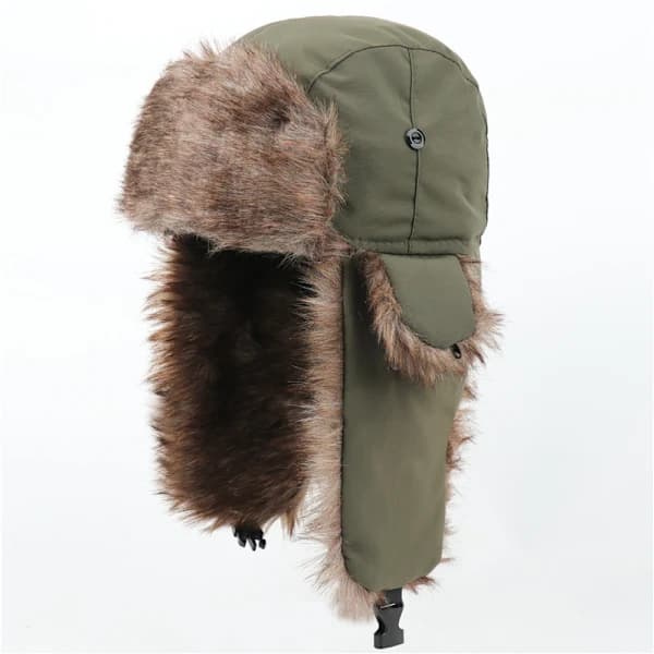 /EA/Vanntett Trapper-hatt for menn og kvinner, varm russisk vinterpilot