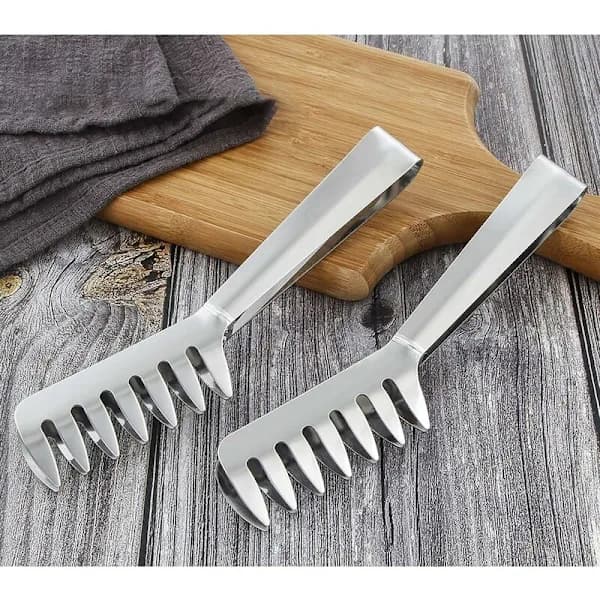 /EA/Spaghetti-tang 20,5 cm, rustfritt stål, INOX Spaghetti-tang, Spaghetti-server, Varmebestandig serveringstang
