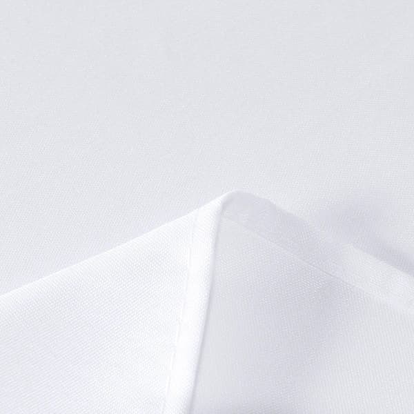 /EA/ Hvid rektangulær dug, pletafvisende og rynkefri vaskbar polyester 72*72 tommer