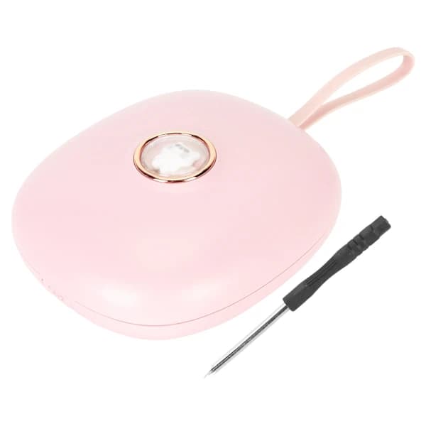/EA/Bärbar LED Vibrerande Väckarklocka för Tunga Sovare, Studenter och Barn - Rosrosa