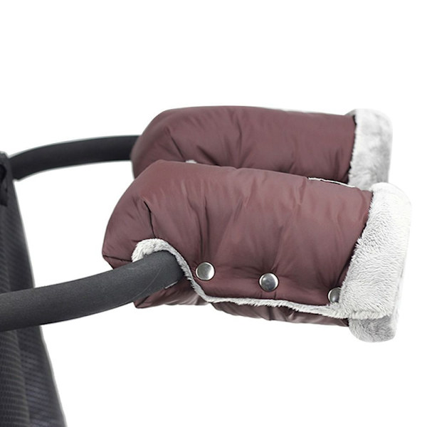 Skydd Vinter Barnvagnshandskar Babyvagn Vantar Handmuff Barnvagns Tillbehör Kaffe