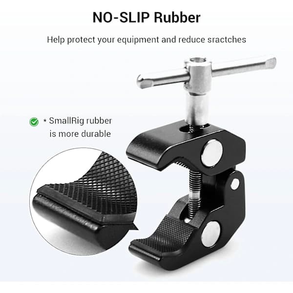 /EA/Super Clamp 2-pak til stativben, kameramonitor, LED-lys