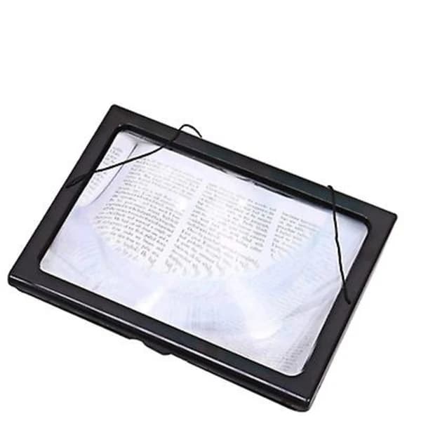 /EA/Læseglas med LED-lys, Stereo foldbart stativforstørrelsesglas
