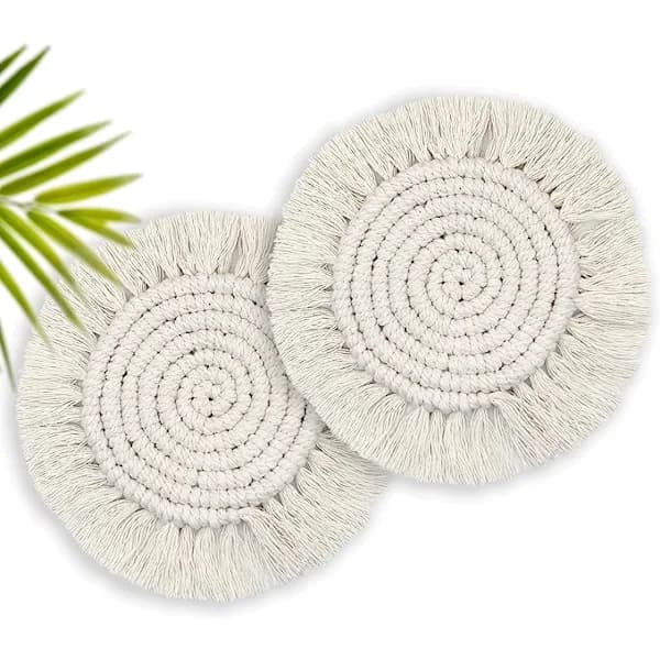 /EA/Absorberende drikkebrikker, Boho-brikker til træborde, F