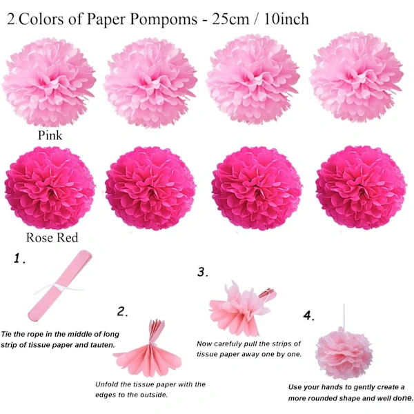 /EA/Papirventilator blomst festdekoration (1