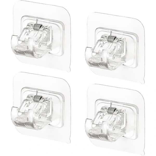 /EA/Gardinstångsfäste, 6 * 6 transparent 4-delars set med gardinstångsfäste