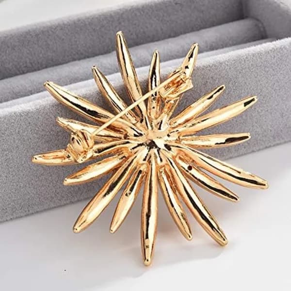 /EA/Brochenåle til kvinder, Guldtone Østrig Rhinestone Krystal Brochenåle Smykker-max