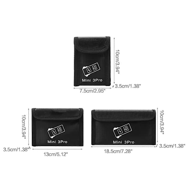 /EA/Batterisikkerhetsveske Brannsikker Eksplosjonssikker Batteribeskyttelse for Mini 3 Pro Bundle 2