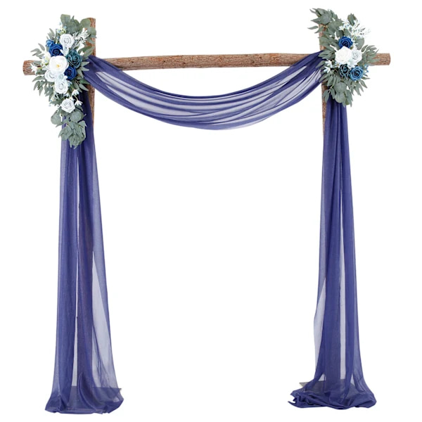 /EA/Bröllopsbåge Draperi Bröllopsdekoration Arrangemang Draperi Båge Bakgrund Draperi