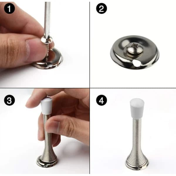 /EA/ Fjærbelastet dørstopper 12 stk dørstopper for barn B